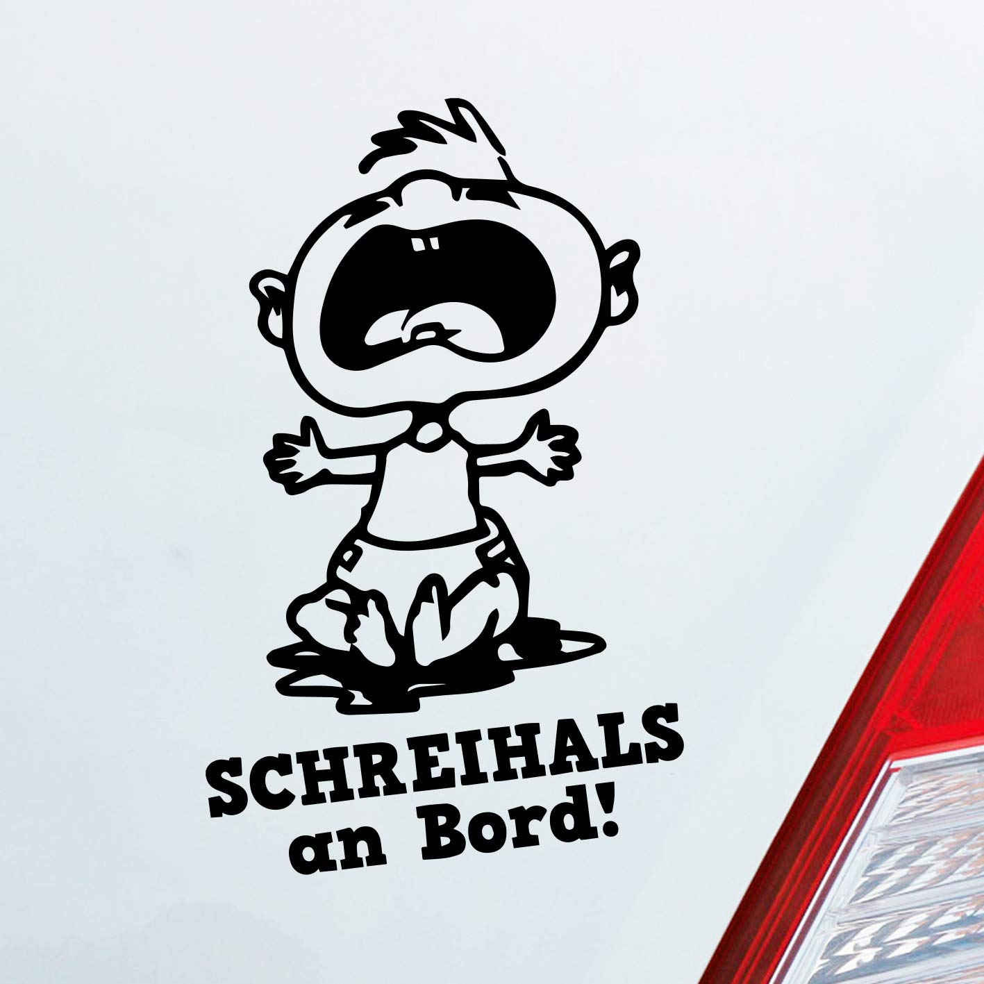 Hellweg Druckerei Schreihals an Bord! Baby Kind Junge Mädchen Auto Aufkleber Sticker Heckscheibenaufkleber Hellweg Druckerei Schreihals an Bord! Baby Kind Junge Mädchen Auto Aufkleber Sticker Heckscheibenaufkleber von Hellweg Druckerei
