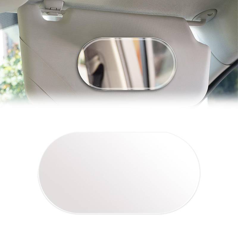 Auto Kosmetikspiegel, Sonnenblende Spiegel, Kosmetikspiegel Sonnenblende, Tragbarer Sonnenschutz Spiegel, Auto-visier-spiegel Für Auto-sonnenblende, Oval (81 X 151mm) von Helweet