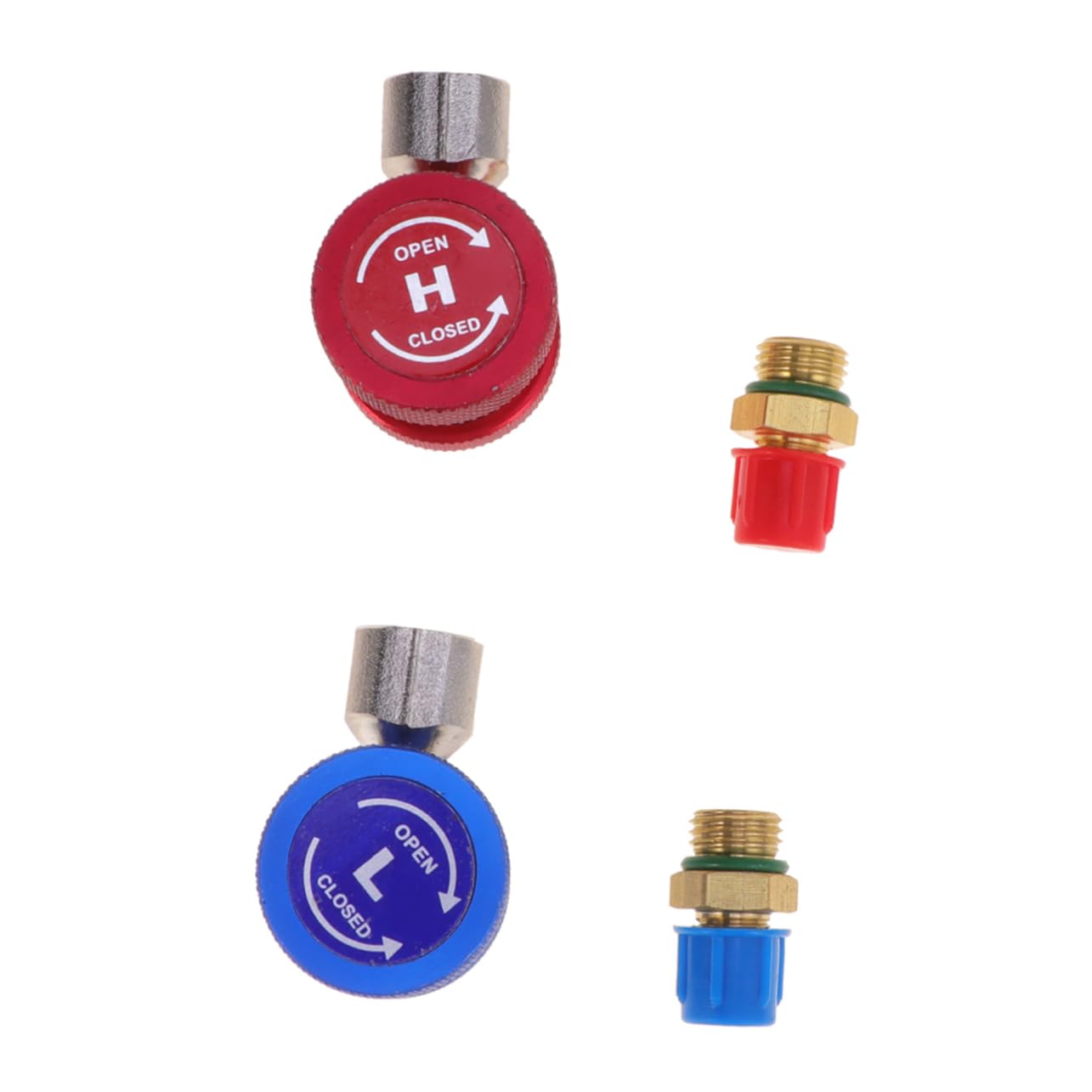 Hemobllo 2Stücke Auto A C Kältemittel Anschlussadapter Einstellbarer Kupplungsanschluss für Klimaanlage Ladeschlauch Rot und Blau für Einfache Installation und Hohen Hemobllo 2Stücke Auto A C Kältemittel Anschlussadapter Einstellbarer Kupplungsanschluss für Klimaanlage Ladeschlauch Rot und Blau für Einfache Installation und Hohen von Hemobllo