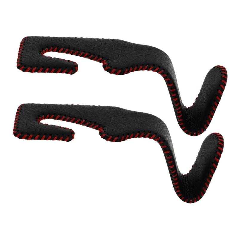 Hemobllo 2Stücke Rücksitz Haken aus PU Multifunktionale Auto Aufhänger für Handtaschen Einkaufstüten Wasserflaschen Robust und Langlebig für Autonutzung von Hemobllo