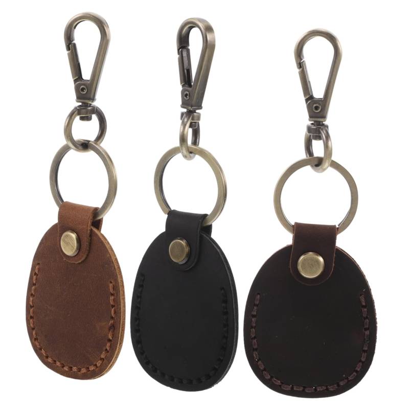 Hemobllo 3 Stück Zugangskartenhalter Kartenhüllen Pu Kartenhalter Leder Schlüsselanhänger Schlüsselhalter Leder Schlüsselhülle Leder Schlüsselanhänger Halter Oberschicht Rindsleder von Hemobllo