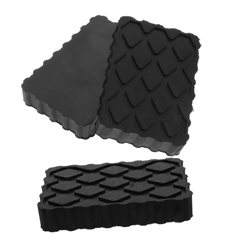 Hemobllo 3Stücke Hochleistungs Wagenheber Pads rutschfeste Elastische Stabilisator Pads für Wohnmobile und Anhänger für Fahrzeugwartung und Reparaturen Stabiler Halt von Hemobllo