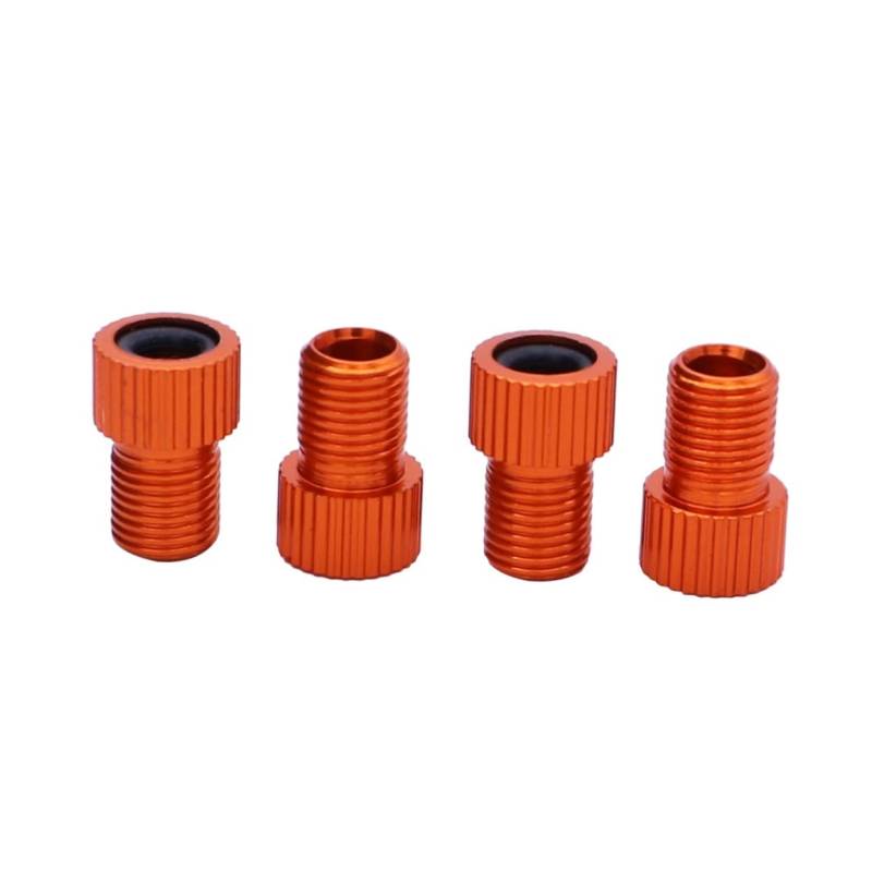 Hemobllo 4 Stück Fahrradventil-Adaptersatz Fahrrad ventiladapter Fahrradventil Adapter Ventil Adapter Fahrrad Pumpenadapter französischer Ventiladapter Reifenluftadapter Kompressor Adapter von Hemobllo