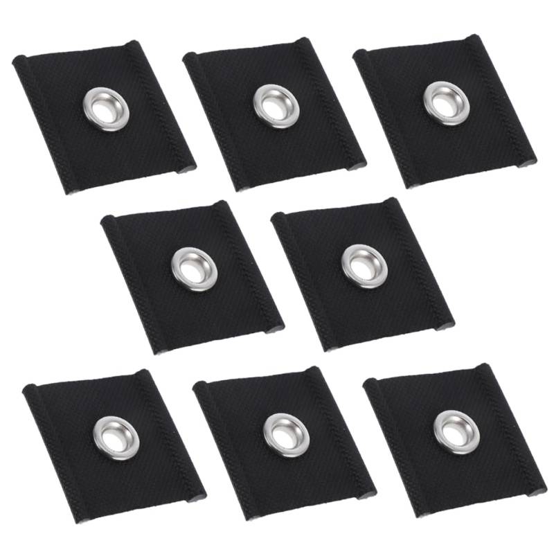 Hemobllo 8 Stück RV-Anhängerkupplung Befestigungen für Camping-Markisen Universelles Markisenschienen-Set Markisenösen für Wohnmobil-Vordach PVC-beschichteter Stoff Black von Hemobllo