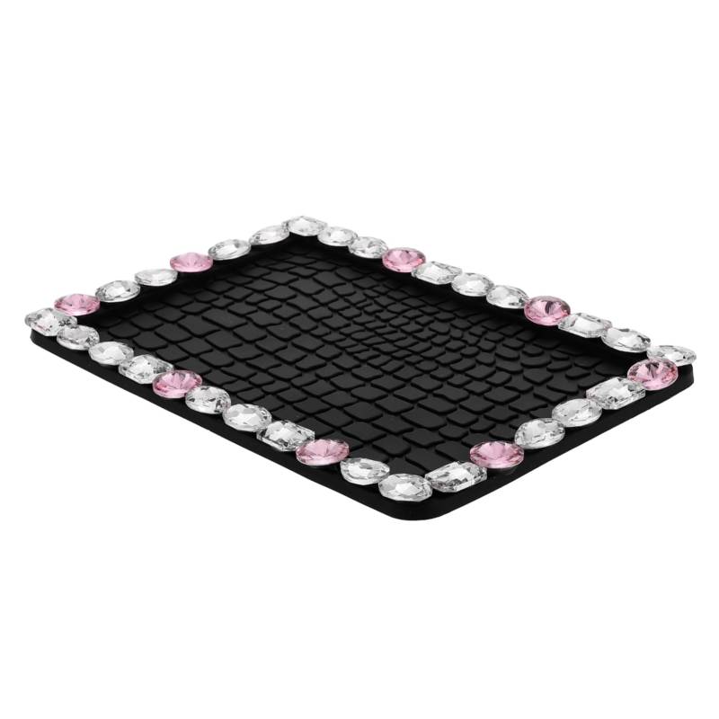Hemobllo Auto Anti-Rutsch-Matte armaturenbrett zubehör Bling Automatten Auto armaturenbrett Matte Armaturenbrett-Ornament-Pad Armaturenbrettdekorationen Damen Auto-Tablett-Pad Silikon-Gummi von Hemobllo