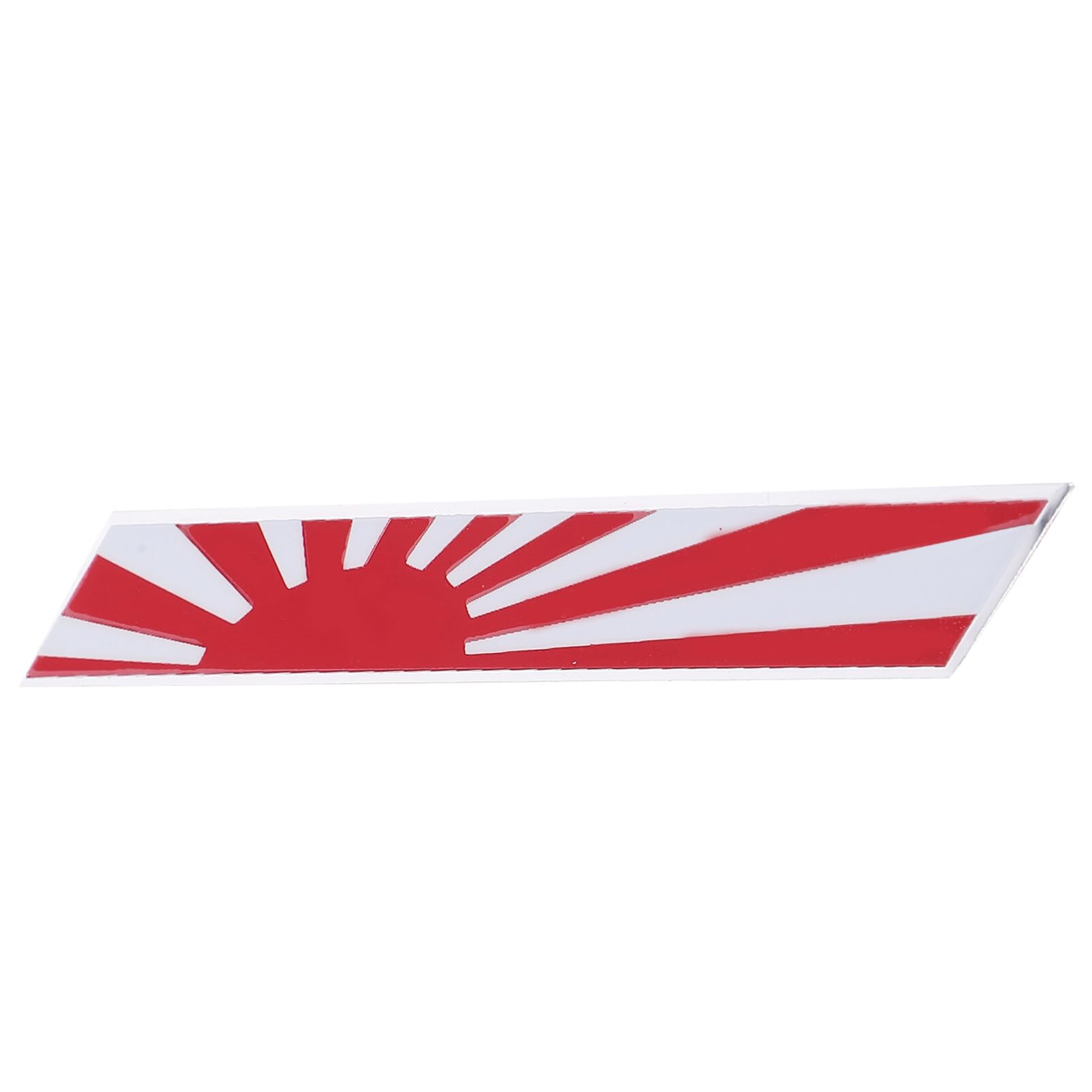 Hemobllo Japanische Flagge Mental Auto-Aufkleber, 4 Stück, patriotische Japan-Flagge, Stoßstange, Aluminium, Auto-Emblem, Metallabzeichen, Aufkleber, Dekor für LKW/Auto/Motorrad/Boot von Hemobllo