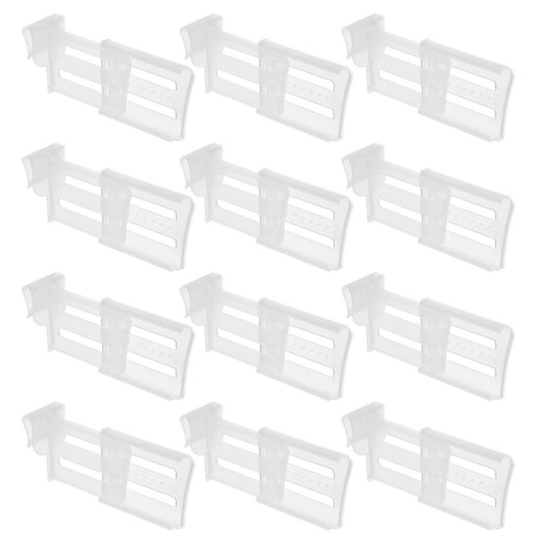 12 Stücke Kühlschrank Organizer Kühlschrank Teiler Seitentür Aufbewahrungsteiler kühlschrank Seitentür Flaschen Trenner Kühlschrankteiler Einstellbare Lagerregal für Kühlschrank von HEMOTON
