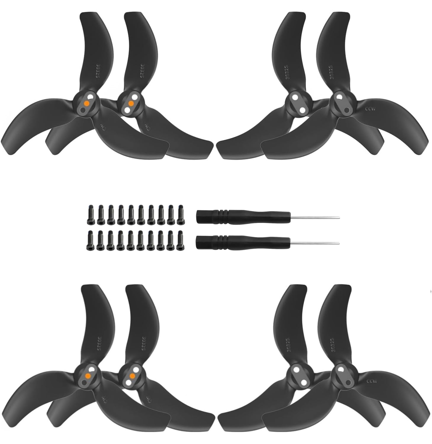 Avata 2 Propeller, 8 Pcs Drohne Avatar Propeller mit 24 Schrauben & 2 Schraubendreher, Avata 2 Zubehör für Drohnenersatz, 3032S Avatar 2 Propeller Blätter Geräuscharm Avata 2 Propeller, 8 Pcs Drohne Avatar Propeller mit 24 Schrauben & 2 Schraubendreher, Avata 2 Zubehör für Drohnenersatz, 3032S Avatar 2 Propeller Blätter Geräuscharm von Hengrongshen