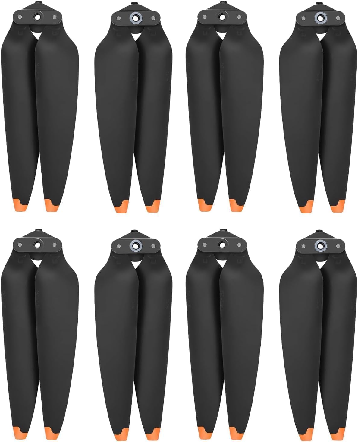Hengrongshen Air 3 Propeller, 8 Pcs Drohne Air 3 Propeller mit Push-Typ-Schnellverschluss-Design, Air 3 Zubehör für Drohnenersatz, Low-Noise & Quick-Release Propeller (Orange) von Hengrongshen
