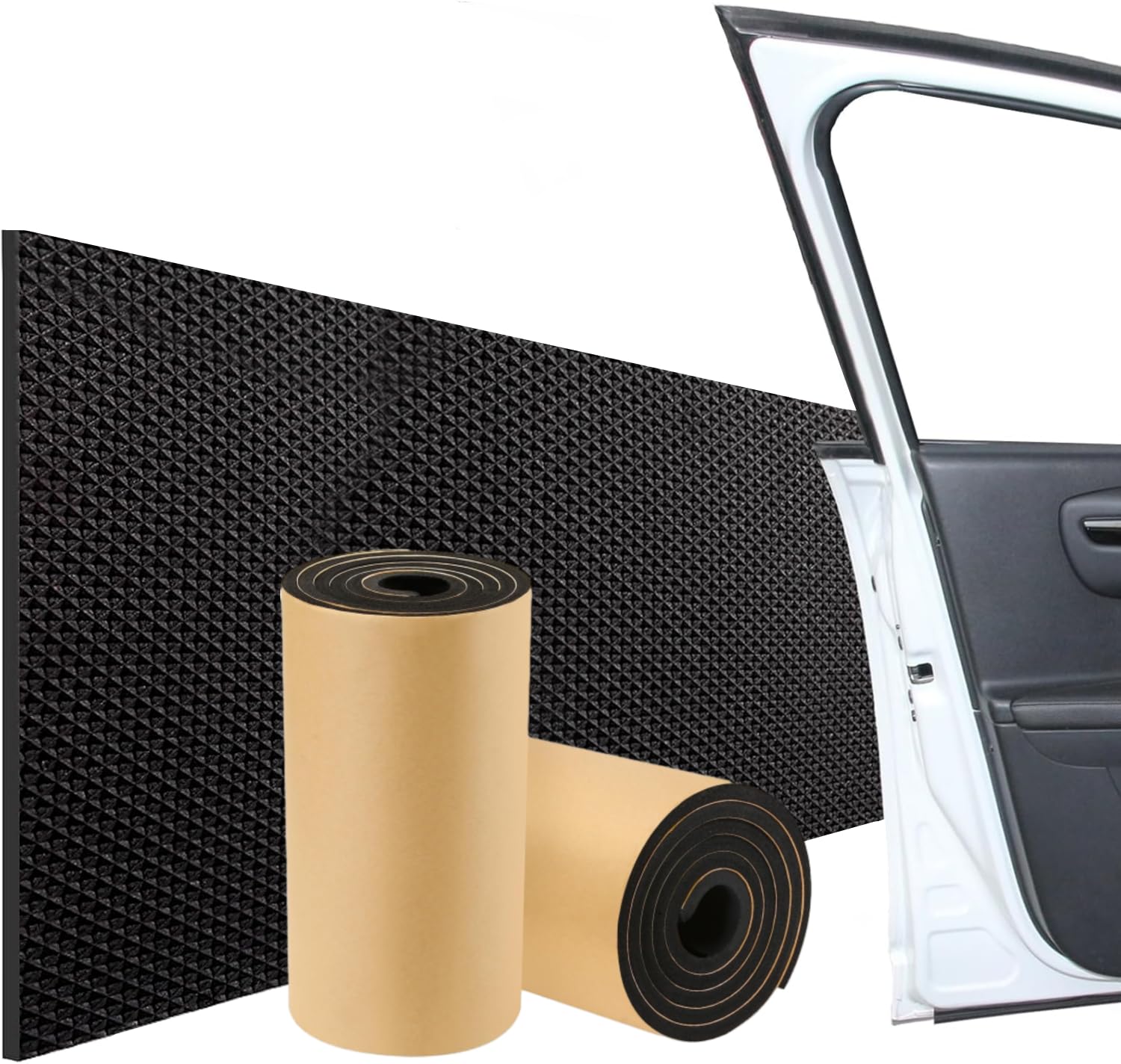 Hengrongshen Garagen Wandschutz Selbstklebend, 2 Rollen 2m x 20cm x 4mm Garage Wandschutz mit Verdickte Tränenbeständige Design, Garagenwand Schutz für Autotüren, Türschutz Garage (Schwarz) von Hengrongshen