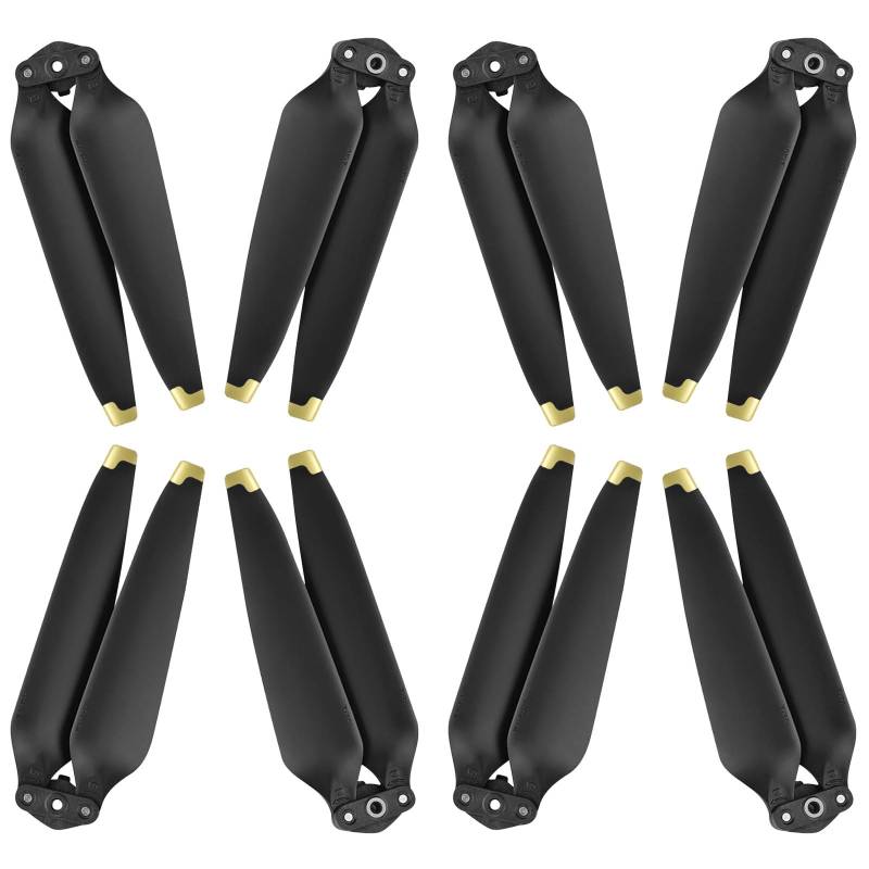 Hengrongshen Mavic 3 Propeller, 8 Pcs Drohne Mavic 3 Pro Propeller mit Push-Typ-Schnellverschluss-Design, 9453F Propeller für Mavic 3/3 Pro/Mavic 3 Classic/Mavic 3 Cine Drohnenersatz (Gold) von Hengrongshen