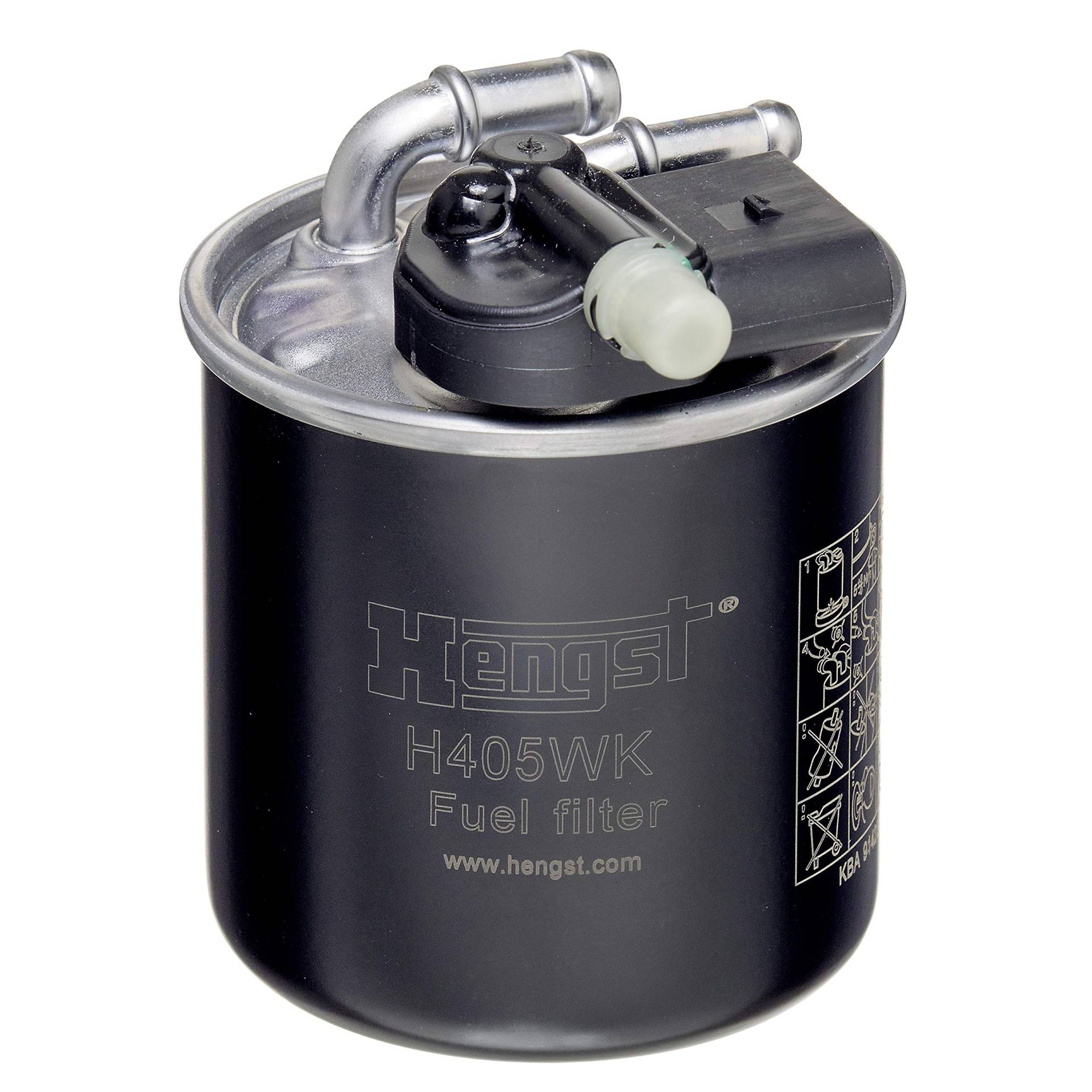 HENGST Kraftstoff-Leitungsfilter Type H405WK - Kraftstofffilter für PKW - Filter für Kraftstoff, Filter für Autos von Hengst