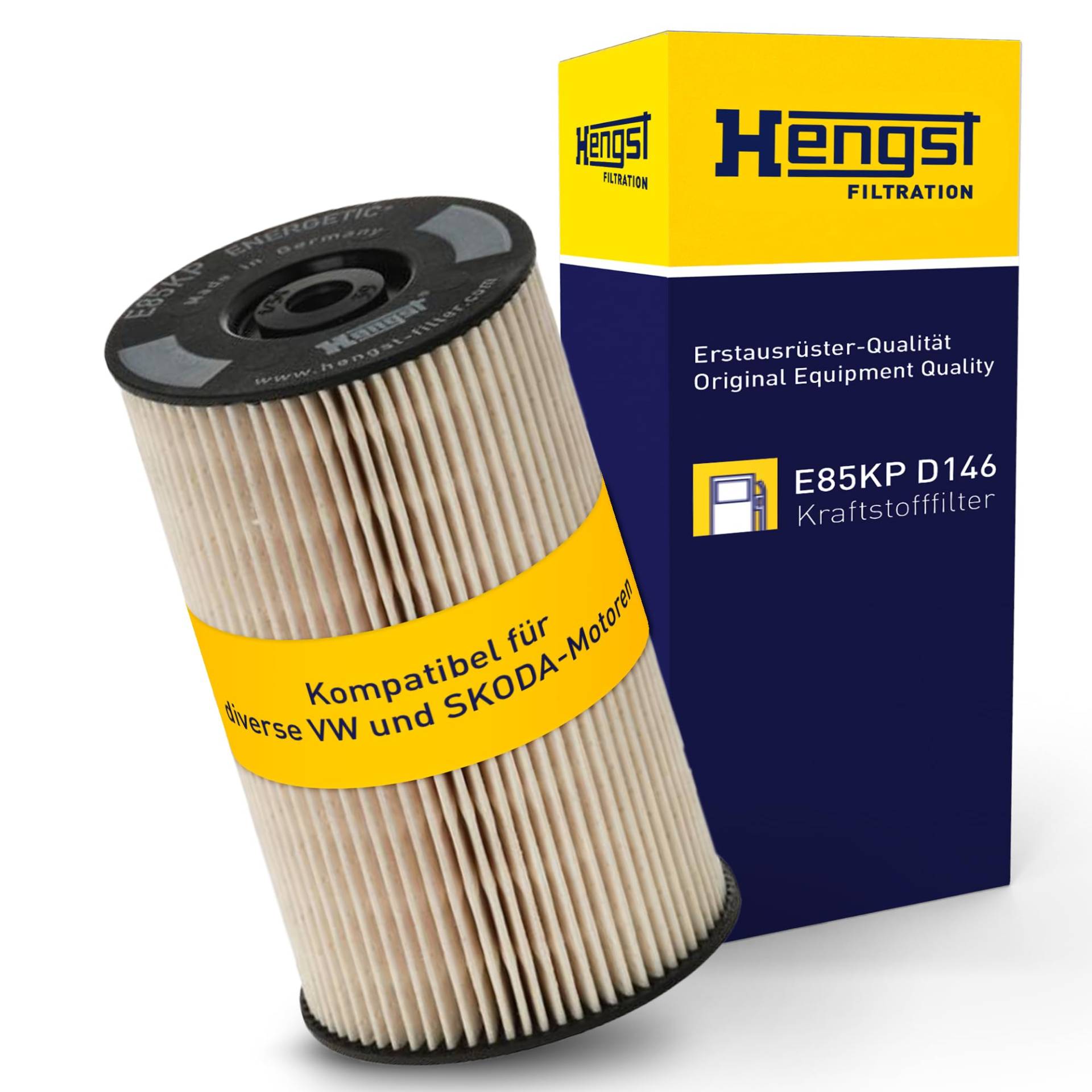 HENGST Kraftstofffilter Type E85KP D146 - Kraftstofffilter-Einsatz, Dichtungssatz für PKW - Filter für Kraftstoff, Filter für Autos HENGST Kraftstofffilter Type E85KP D146 - Kraftstofffilter-Einsatz, Dichtungssatz für PKW - Filter für Kraftstoff, Filter für Autos von Hengst