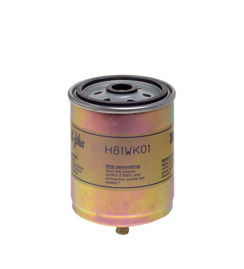HENGST Kraftstofffilter Type H81WK01 - Kraftstoff-Anschraubfilter für NKW - Filter für Kraftstoff, Filter für Nutzfahrzeuge, Lastkraftwagen von Hengst