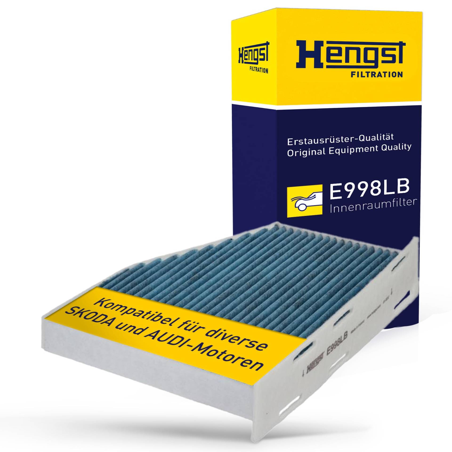 HENGST Innenraumfilter Type E998LB - Biofunktionaler Innenraumfilter für PKW - Innenraumfilter Filter für Autos HENGST Innenraumfilter Type E998LB - Biofunktionaler Innenraumfilter für PKW - Innenraumfilter Filter für Autos von Hengst