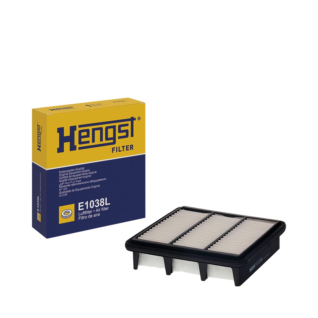 HENGST Luftfilter Type E1038L - Luftfilter-Einsatz für PKW - Luftfilter Auto, Auto Ersatzteile, Auto Luftfilter, Luftfiltration Automotive, Dieselmotor, Ottomotor HENGST Luftfilter Type E1038L - Luftfilter-Einsatz für PKW - Luftfilter Auto, Auto Ersatzteile, Auto Luftfilter, Luftfiltration Automotive, Dieselmotor, Ottomotor von Hengst
