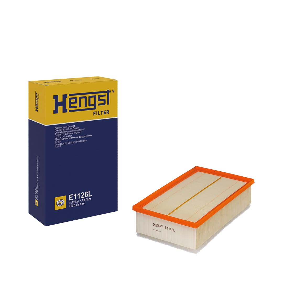 HENGST Luftfilter Type E1126L - Luftfilter-Einsatz für PKW - Luftfilter Auto, Auto Ersatzteile, Auto Luftfilter, Luftfiltration Automotive, Dieselmotor, Ottomotor HENGST Luftfilter Type E1126L - Luftfilter-Einsatz für PKW - Luftfilter Auto, Auto Ersatzteile, Auto Luftfilter, Luftfiltration Automotive, Dieselmotor, Ottomotor von Hengst