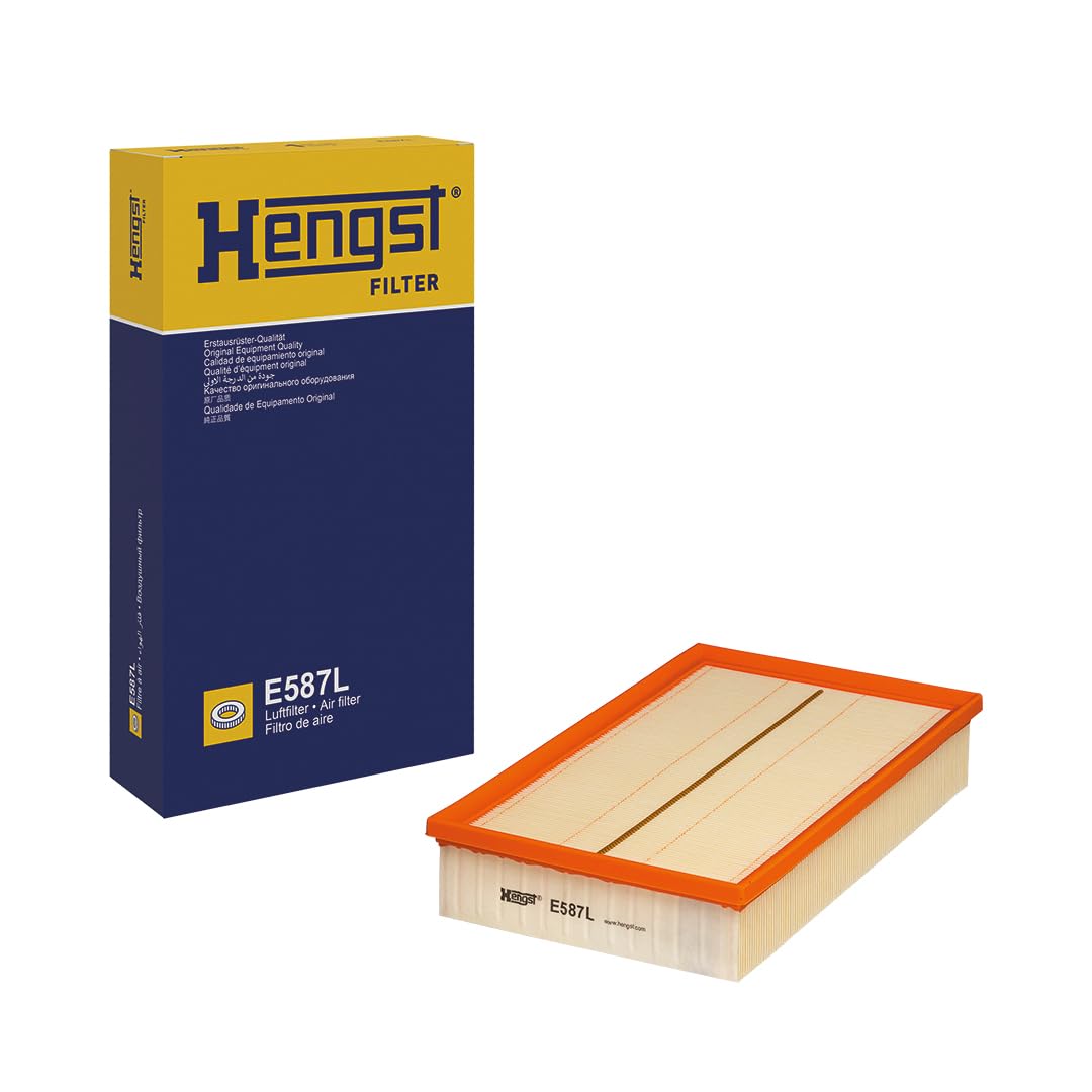 HENGST Luftfilter Type E587L - Luftfilter-Einsatz für PKW - Luftfilter Auto, Auto Ersatzteile, Auto Luftfilter, Luftfiltration Automotive, Dieselmotor, Ottomotor HENGST Luftfilter Type E587L - Luftfilter-Einsatz für PKW - Luftfilter Auto, Auto Ersatzteile, Auto Luftfilter, Luftfiltration Automotive, Dieselmotor, Ottomotor von Hengst