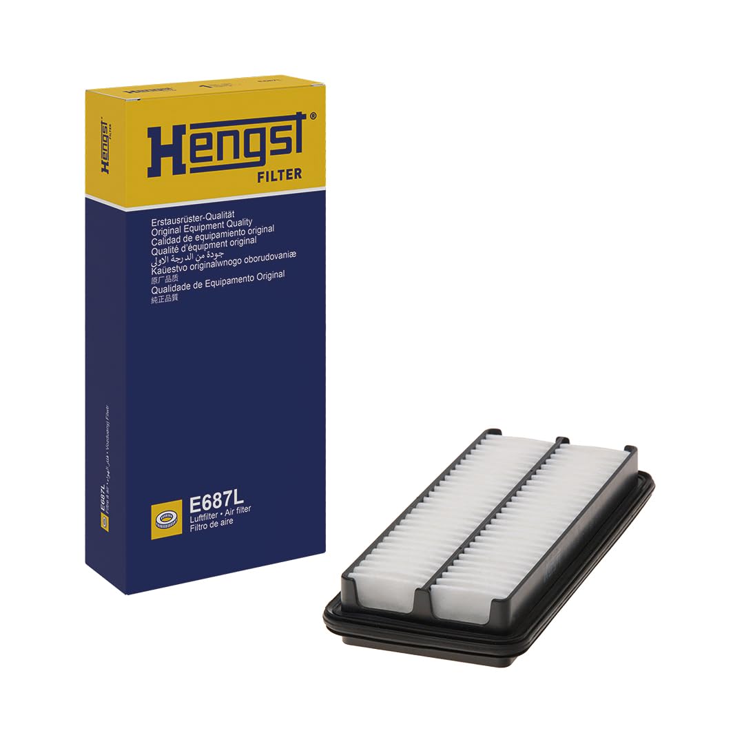 HENGST Luftfilter Type E687L - Luftfilter-Einsatz für PKW - Luftfilter Auto, Auto Ersatzteile, Auto Luftfilter, Luftfiltration Automotive, Dieselmotor, Ottomotor HENGST Luftfilter Type E687L - Luftfilter-Einsatz für PKW - Luftfilter Auto, Auto Ersatzteile, Auto Luftfilter, Luftfiltration Automotive, Dieselmotor, Ottomotor von Hengst