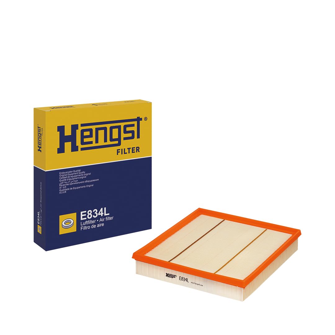HENGST Luftfilter Type E834L - Luftfilter-Einsatz für PKW - Luftfilter Auto, Auto Ersatzteile, Auto Luftfilter, Luftfiltration Automotive, Dieselmotor, Ottomotor HENGST Luftfilter Type E834L - Luftfilter-Einsatz für PKW - Luftfilter Auto, Auto Ersatzteile, Auto Luftfilter, Luftfiltration Automotive, Dieselmotor, Ottomotor von Hengst