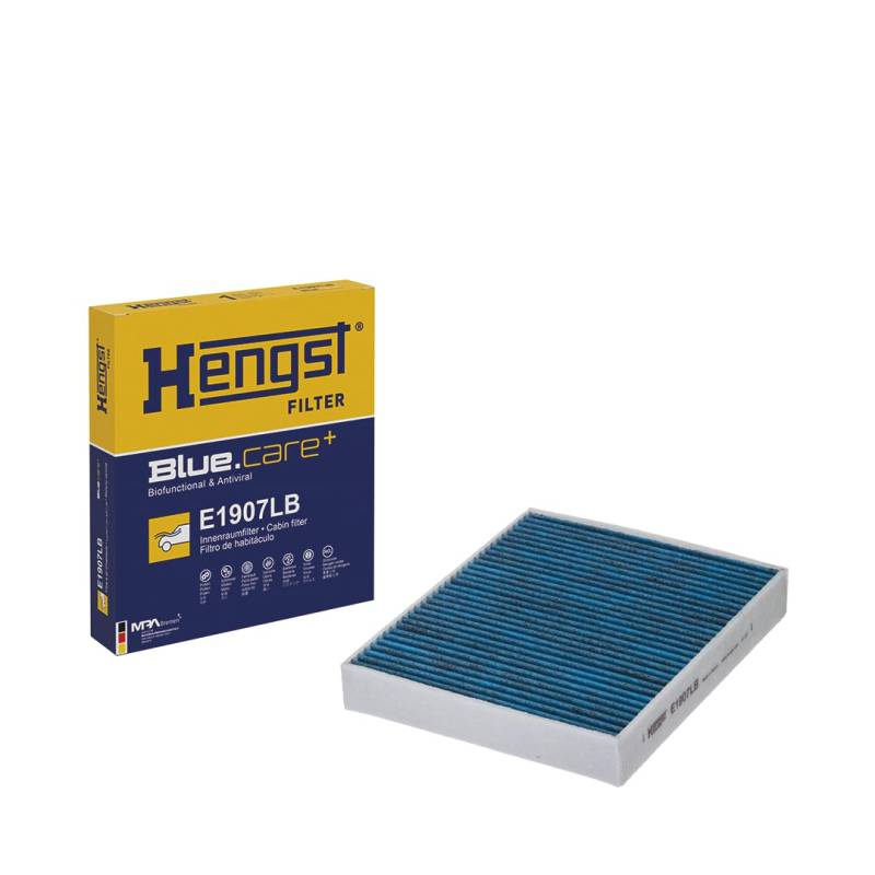 HENGST Innenraumfilter Type E1907LB - Biofunktionaler Innenraumfilter für PKW - Filter für Autos von Hengst