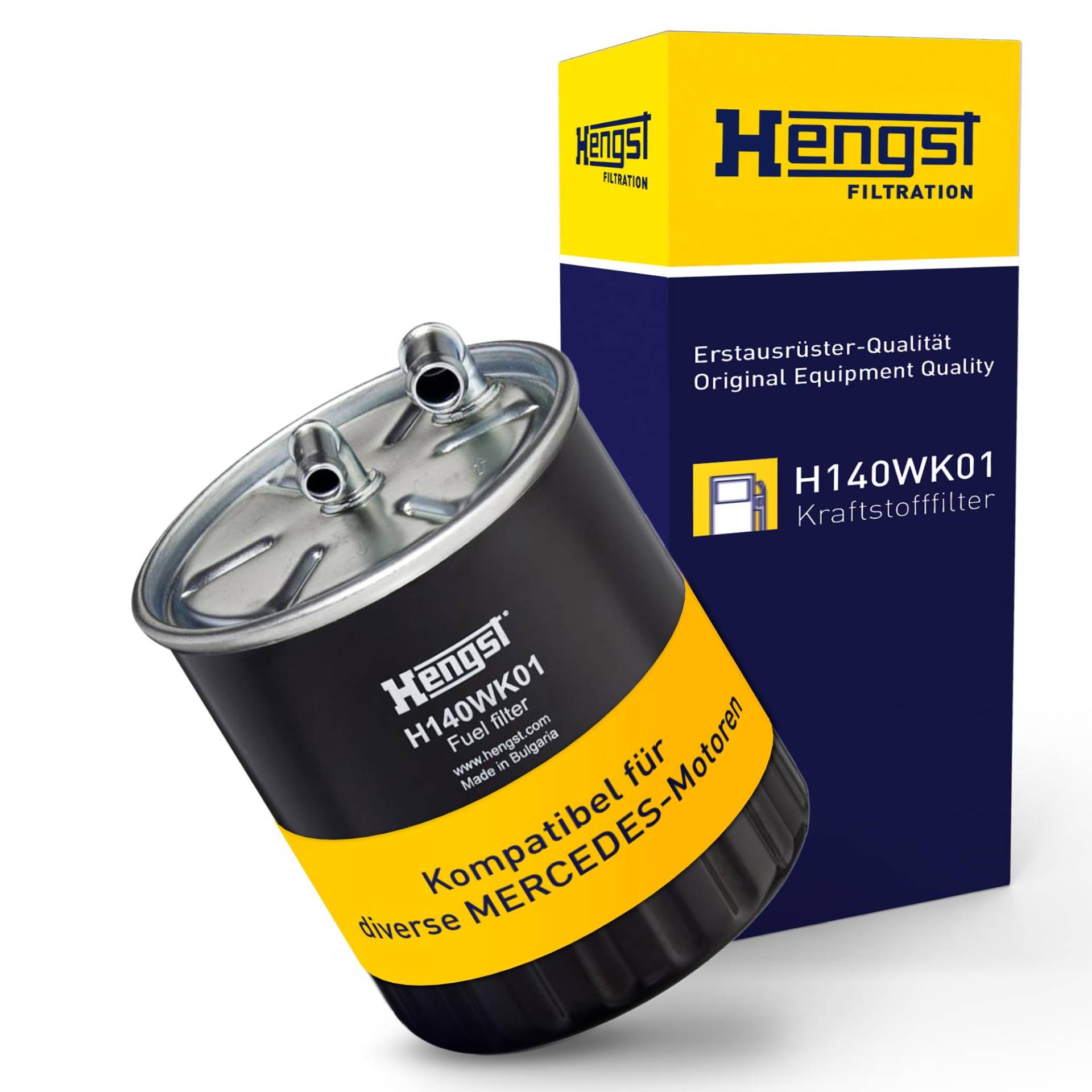 HENGST Kraftstofffilter Type H140WK01 - Kraftstoff-Leitungsfilter für PKW - Filter für Kraftstoff, Filter für Autos von Hengst