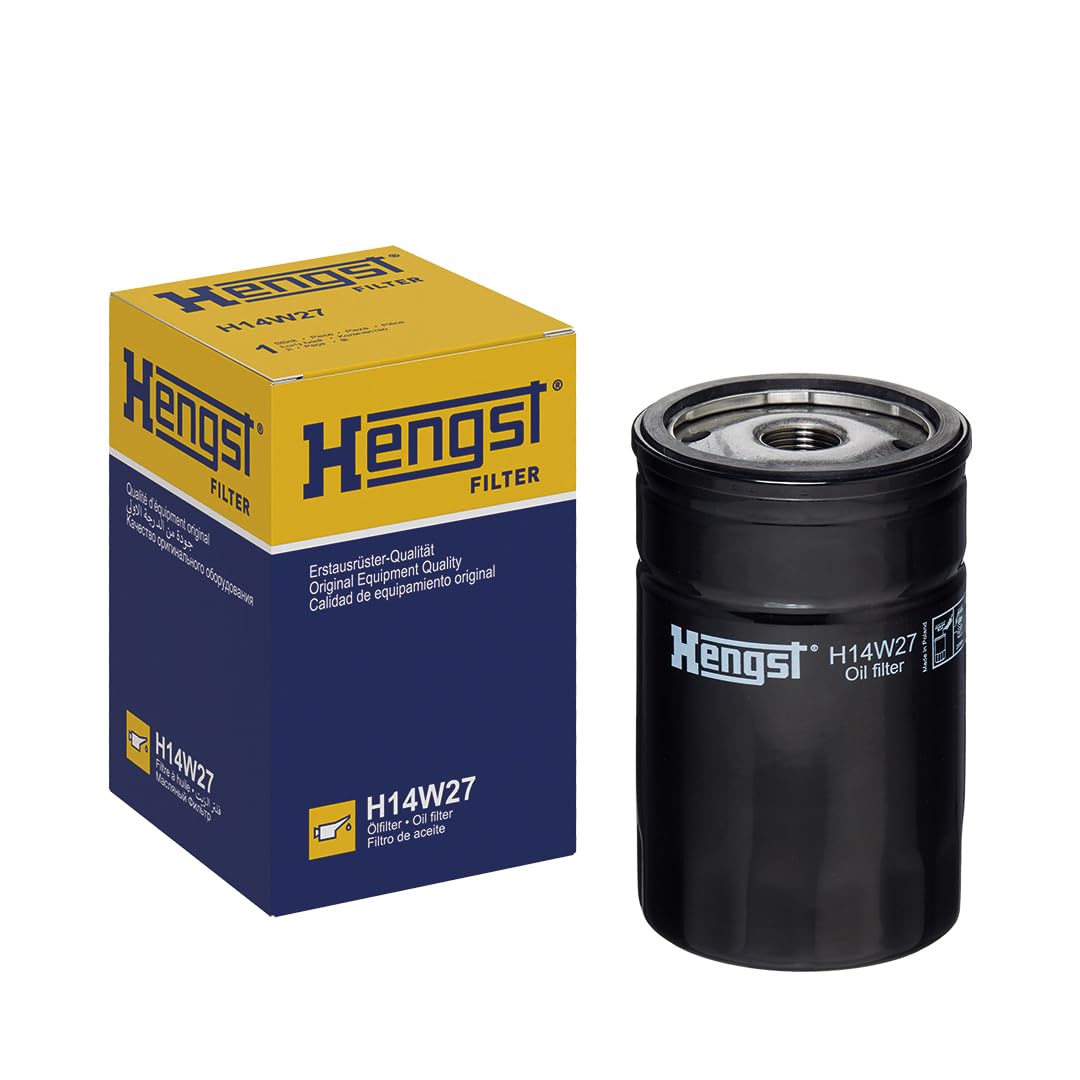 HENGST Ölfilter Type H14W27 - Öl-Anschraubfilter für PKW - Ölfilter Auto, Motorölfilter, Filter für Autos von Hengst
