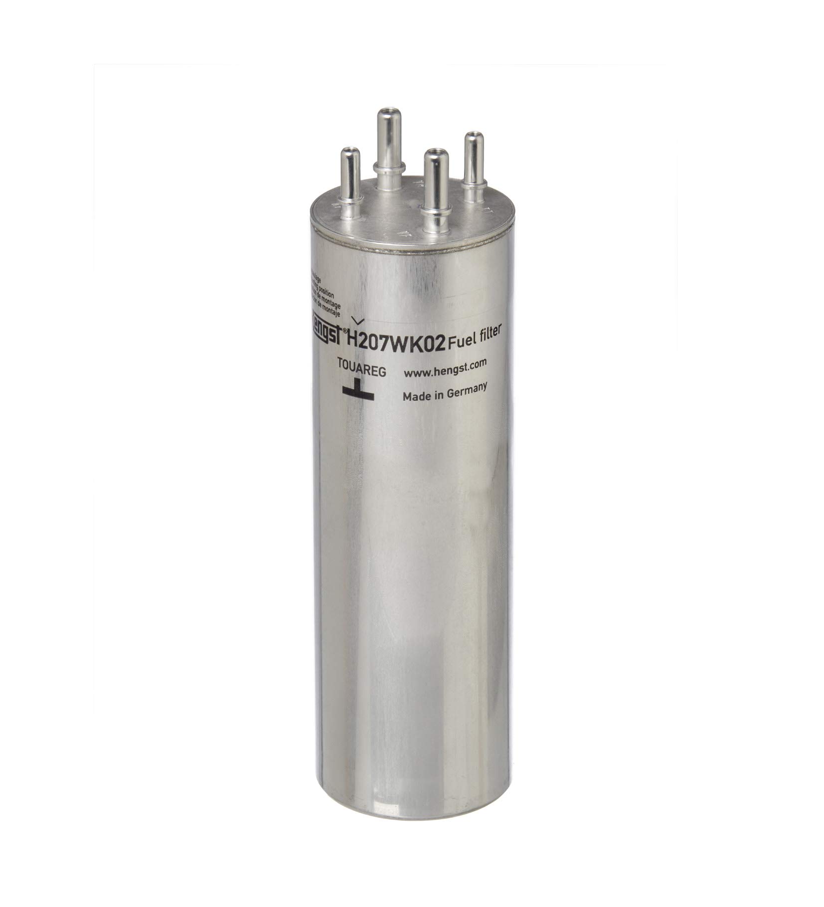 HENGST Kraftstoff-Leitungsfilter Type H207WK02 - Kraftstofffilter für PKW - Filter für Kraftstoff, Filter für Autos von Hengst