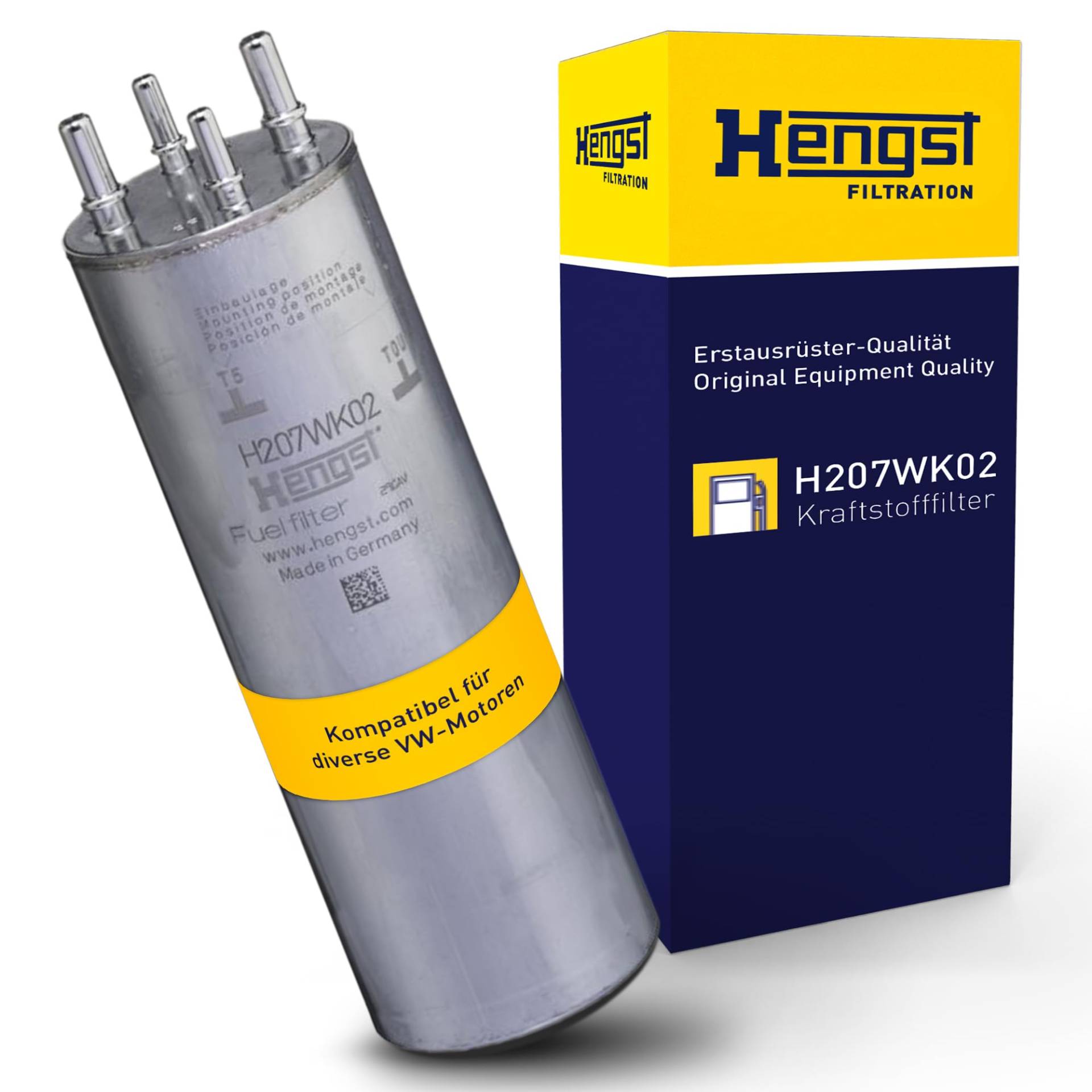 HENGST Kraftstofffilter Type H207WK02 - Kraftstoff-Leitungsfilter für PKW - Filter für Kraftstoff, Filter für Autos HENGST Kraftstofffilter Type H207WK02 - Kraftstoff-Leitungsfilter für PKW - Filter für Kraftstoff, Filter für Autos von Hengst