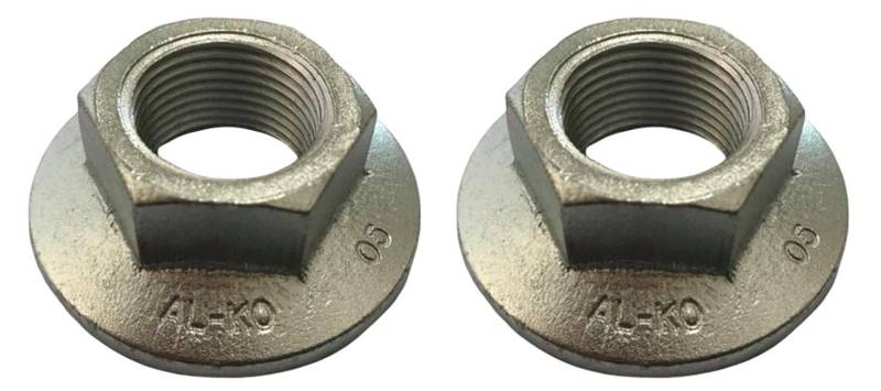 2 x M24 Alko 'One Shot' Axle Endmutter Nabe Spieß 32mm Knoten Anhänger Caravan von Lupsty