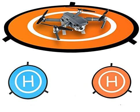 Hensych Mini Faltbar Landing Polster Helipad für D-J-I Avata für Mini 3 Pro/Mavic 3 /Mavic Mini/Mini 2/Mini SE/Spark Drohne/Phantom 2/3/4 Inspire - Expand Durchmesser 75cm, gefaltet Durchmesser 29cm von Hensych