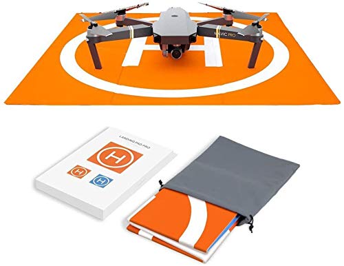 Hensych PU-Leder Wasserdicht RC Drohne Landeplattform Heliport Startrampe Landefläche für D-J-I Avata/Mini 3 Pro/Mavic 3/Mavic Air/Mini 2/Mavic Pro/Air 2/Air 2S/Spark/Phantom,mit Aufbewahrung Tasche Hensych PU-Leder Wasserdicht RC Drohne Landeplattform Heliport Startrampe Landefläche für D-J-I Avata/Mini 3 Pro/Mavic 3/Mavic Air/Mini 2/Mavic Pro/Air 2/Air 2S/Spark/Phantom,mit Aufbewahrung Tasche von Hensych