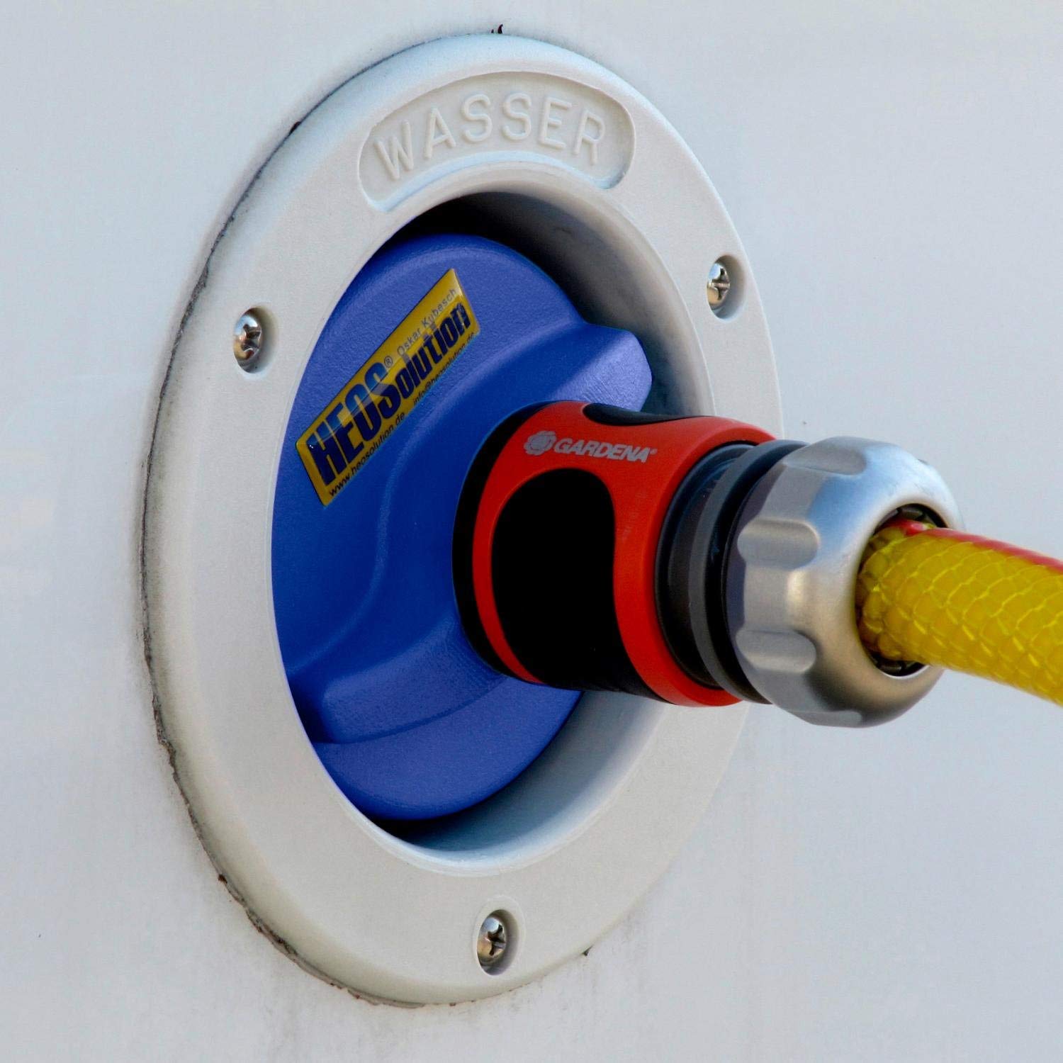 HEOSwater Wassertankdeckel 5251 Connector universal mit Gardena-Anschluss, Blau HEOSwater Wassertankdeckel 5251 Connector universal mit Gardena-Anschluss, Blau von HeoSolution
