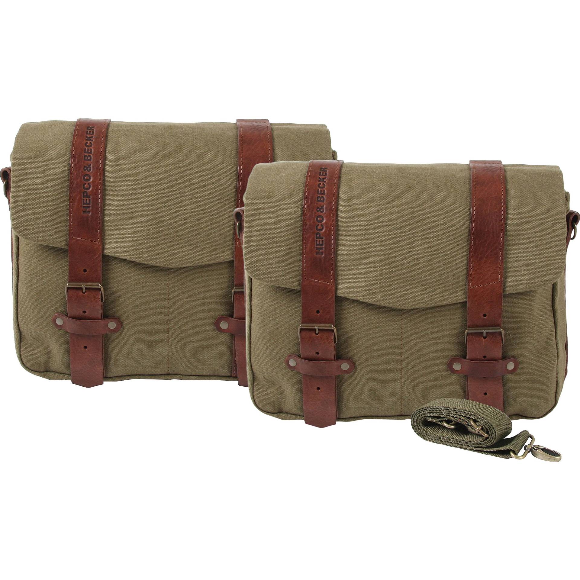 Hepco & Becker Satteltasche Legacy Canvas für C-Bow Paar LL 22 Liter grün Hepco & Becker Satteltasche Legacy Canvas für C-Bow Paar LL 22 Liter grün von Hepco & Becker