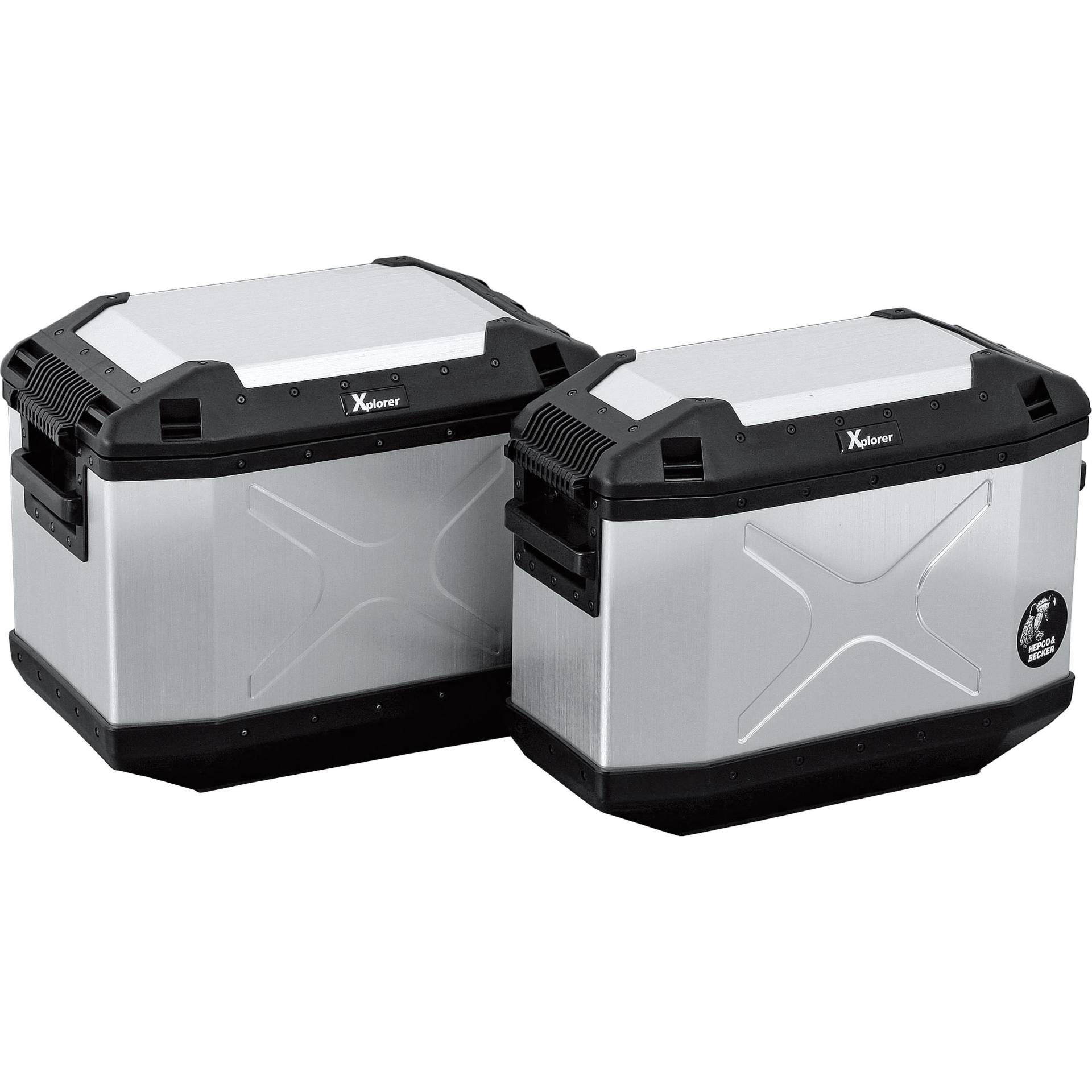 Hepco & Becker Seitenkoffer Xplorer Aluminium 40 silber links 42 Liter Hepco & Becker Seitenkoffer Xplorer Aluminium 40 silber links 42 Liter von Hepco & Becker