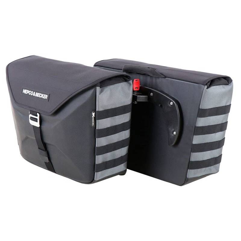 Hepco & Becker Seitenkoffer Xtravel für C-Bow anthrazit Set 2x25 Liter Motorrad von HEPCO&BECKER