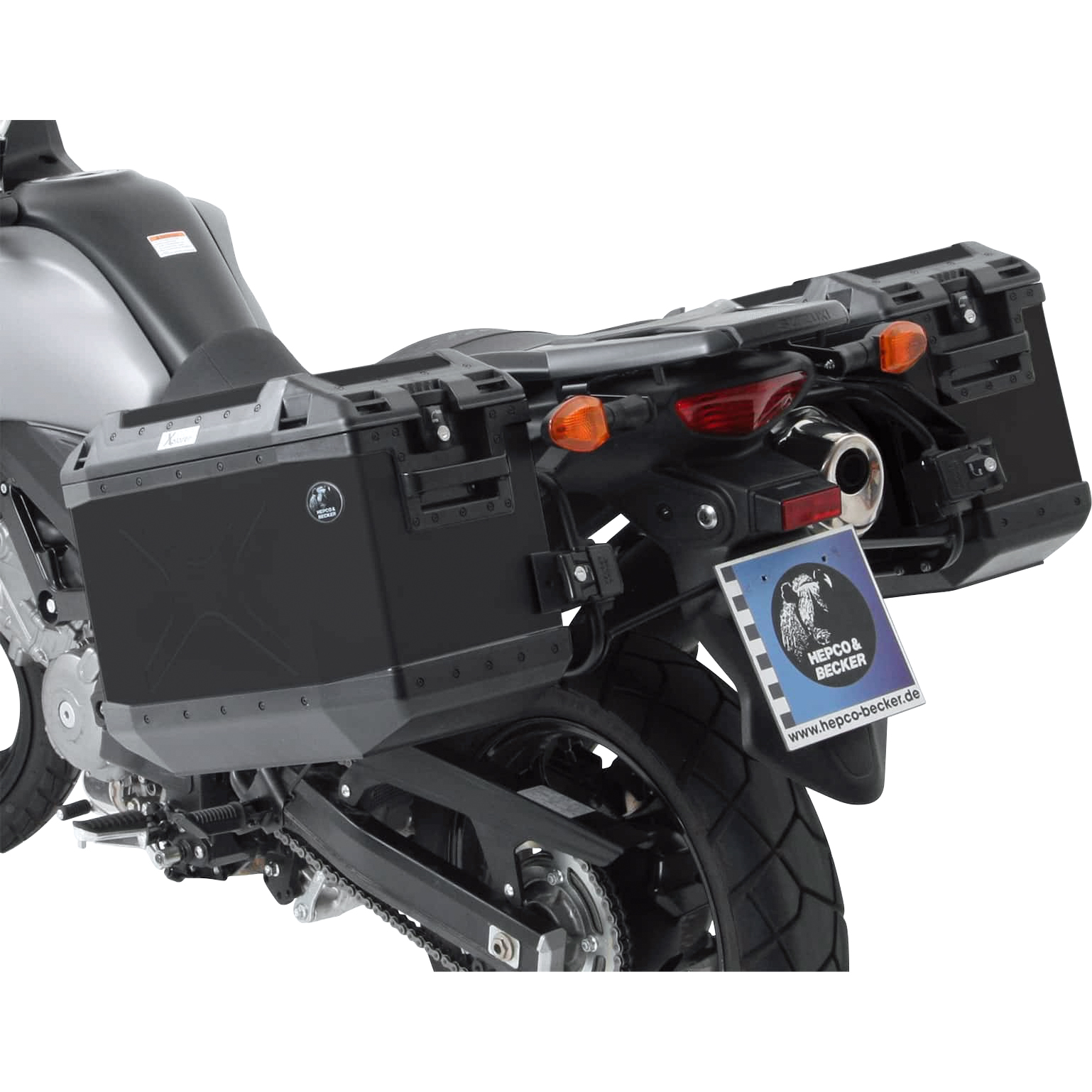 Hepco & Becker Xplorer Cutout Kofferset schwarz für DL 650 V-Strom 12-16 Hepco & Becker Xplorer Cutout Kofferset schwarz für DL 650 V-Strom 12-16 von Hepco & Becker