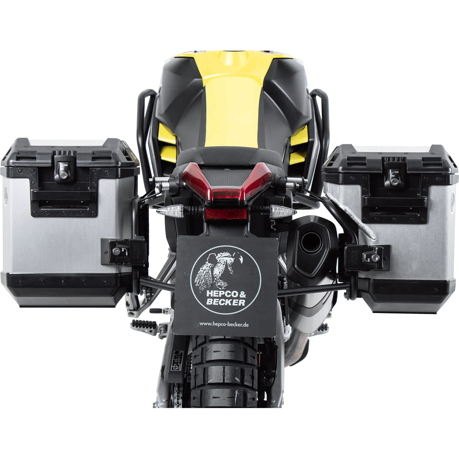 Hepco & Becker Xplorer Cutout Kofferset silber für Aprilia Tuareg 660 Hepco & Becker Xplorer Cutout Kofferset silber für Aprilia Tuareg 660 von Hepco & Becker