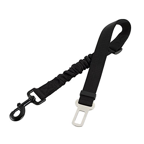 Hunde Sicherheitsgurt, Hepooya Auto SicherhHunde Sicherheitsgurt für Hunde Autogurt-Adapter für höchste Sicherheit, Hundegurt Sicherheitsgeschirr verstellbarem Ruckdämpfer, Nylon 53 bis 90 cm Einstellbar, Passend für alle Hunderassen von Hepooya