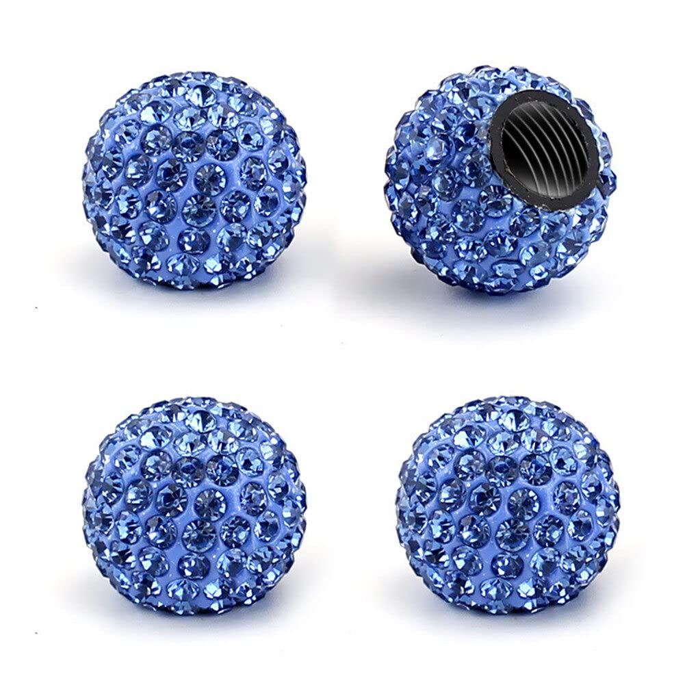 Herbests 4 Stück Bling Bling Reifen Ventilkappen,Universal Diamant Glitzer Strass Reifenventil Staubkappen Fahrradreifenventilkappen Auto Ventilkappen Reifenwechsel Valve Caps Zubehör für Auto,Blau Herbests 4 Stück Bling Bling Reifen Ventilkappen,Universal Diamant Glitzer Strass Reifenventil Staubkappen Fahrradreifenventilkappen Auto Ventilkappen Reifenwechsel Valve Caps Zubehör für Auto,Blau von Herbests