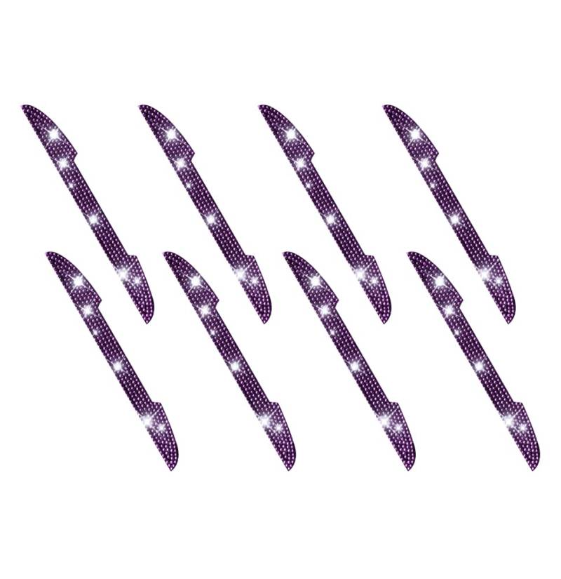 Auto Türkantenschutz Aufkleber,18 Pcs Kristall Bling Diamant Gummi Türkantenschoner Türkantenschutz Aufkleber Selbstklebend Antikollisionsstreifen für Rückspiegel,Außentürgriffe Autotüre,Rosa von Herbests