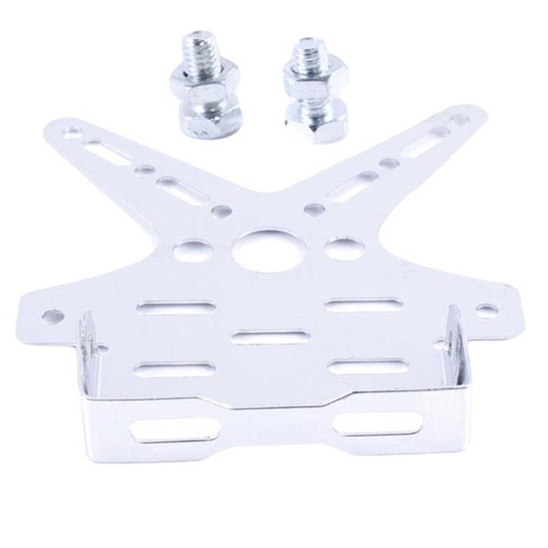 Motorrad Nummer Kennzeichenhalter,Universal Motorrad Kennzeichenhalter Halterung Lizenz Halterung Motorrad Kennzeichenhalter Einstellbar Aluminiumlegierung Motorrad Rahmen Halter für Motorrad Roller von Herbests