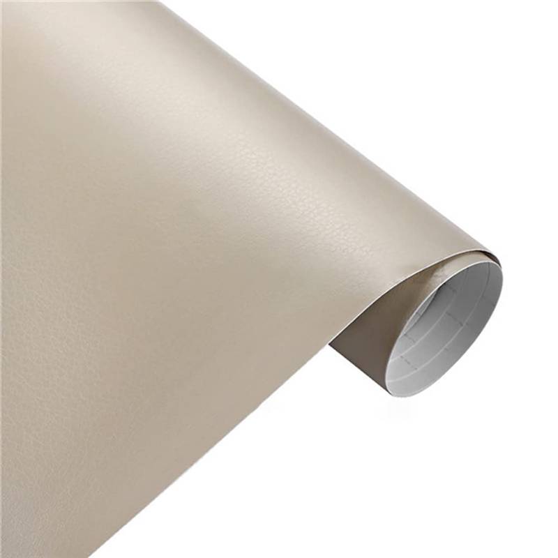 Selbstklebend Vinyl Autofolie, 30cmx152cm Auto Folie Selbstklebend Wasserdichter Auto Schutz Folie Vinyl Wrap Lackschutzfolie DIY Folie Autoaufkleber für Auto/Fahrrad/Motorrad DIY,Beige von Herbests