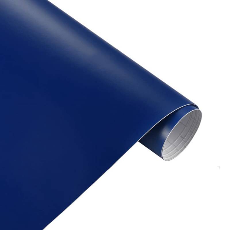 Selbstklebend Vinyl Autofolie,Auto Folie Klebefolie Blasenfrei Auto Schutz Folie Lackschutzfolie DIY PVC Wrap Auto Styling Folie Autoaufkleber für Innen Außen für Auto, Motorrad,Dunkelblau 50 * 200cm von Herbests