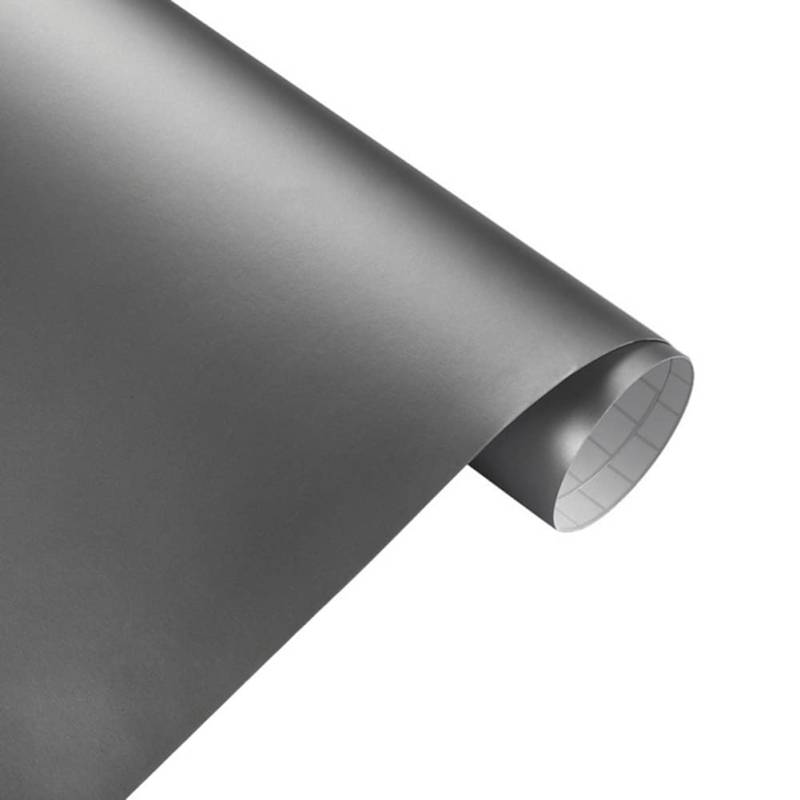 Selbstklebende Vinyl Autofolie, Blasenfrei Lackschutzfolie DIY PVC Wrap Styling Autoaufkleber für Innen Außen, Motorrad, Grau 50 * 200cm von IUSOT