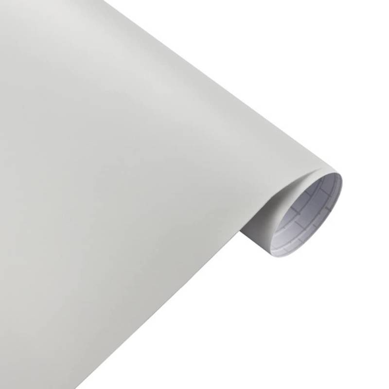 Selbstklebende Vinyl Autofolie, Blasenfrei Lackschutzfolie DIY PVC Wrap Styling Autoaufkleber für Innen Außen, Auto Motorrad, Weiß 50 * 200cm von Herbests
