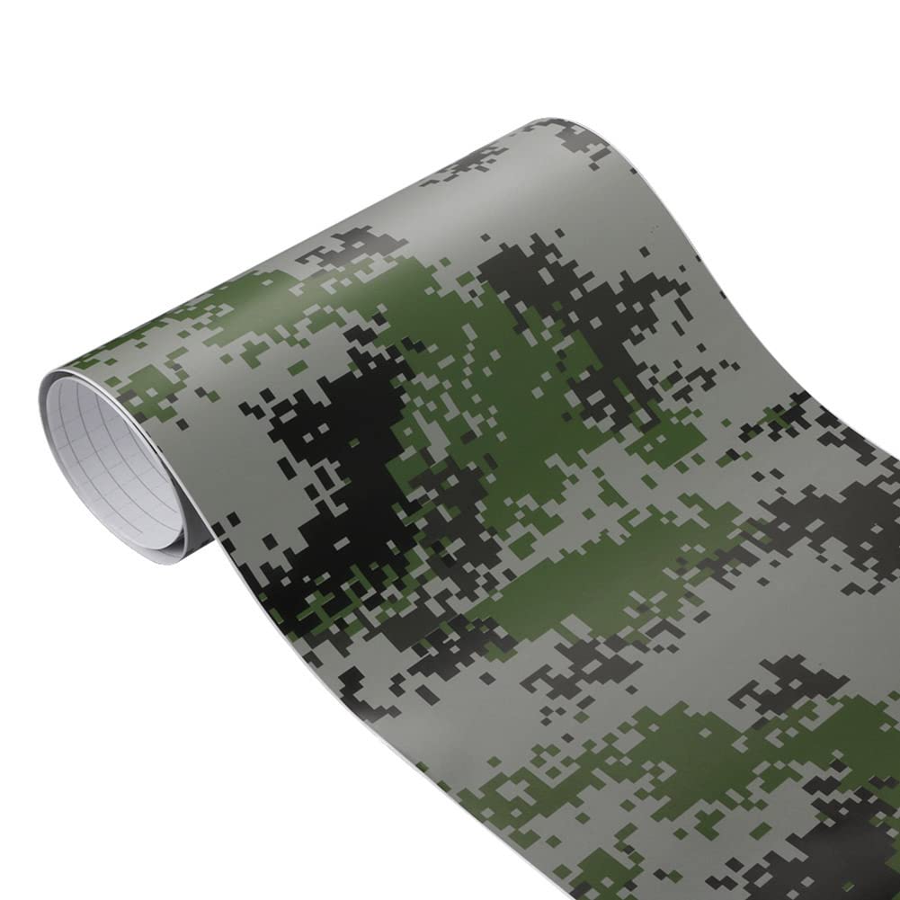 Selbstklebend Vinyl Autofolie,Camouflage Auto Folie Klebefolie Wasserdichter Auto Schutz Folie Lackschutzfolie DIY Vinyl Auto Styling Folie Autoaufkleber für Auto Motorrad Fahrrad von Herbests