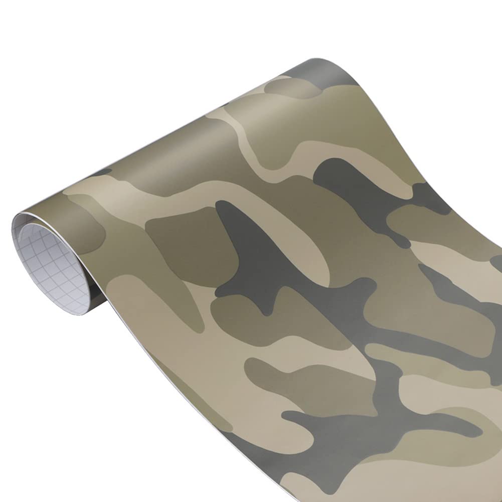 Selbstklebend Vinyl Autofolie,Camouflage Auto Folie Klebefolie Wasserdichter Auto Schutz Folie Lackschutzfolie DIY Vinyl Auto Styling Folie Autoaufkleber für Auto Motorrad Fahrrad von Herbests