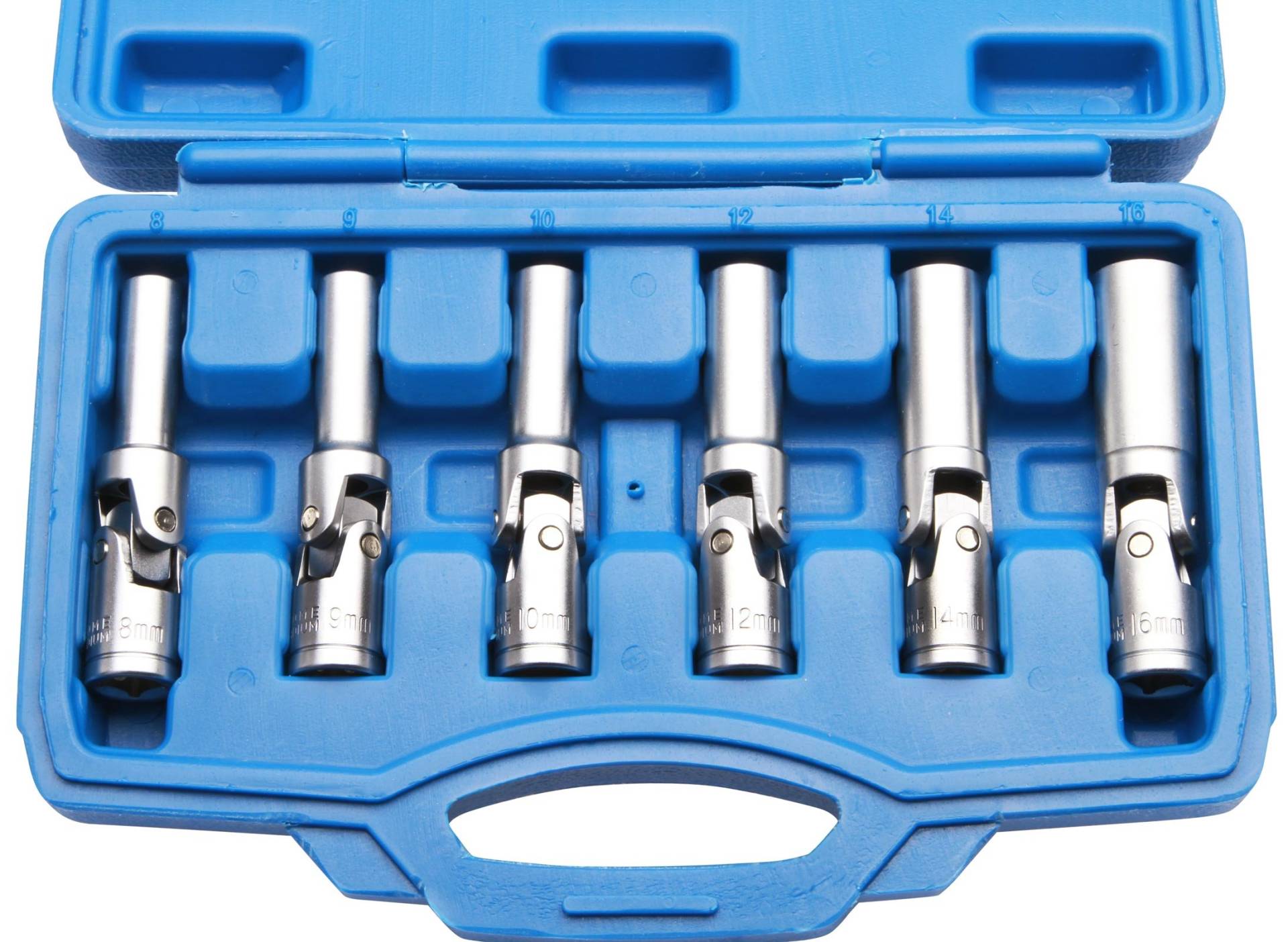 Glühkerzen-Gelenkeinsätze-Satz 8-16 mm 3/8 Kurz Glühkerzen-Gelenkeinsätze-Satz 8-16 mm 3/8 Kurz von Herkules Werkzeuge