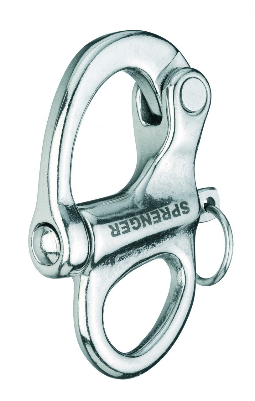 Schnappschäkel - Edelstahl rostfrei, 35 x 7 mm Schnappschäkel - Edelstahl rostfrei, 35 x 7 mm von Herm Sprenger